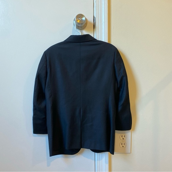EUC Hickey Freeman three button black wool blazer size 4 - Picture 3 of 4
